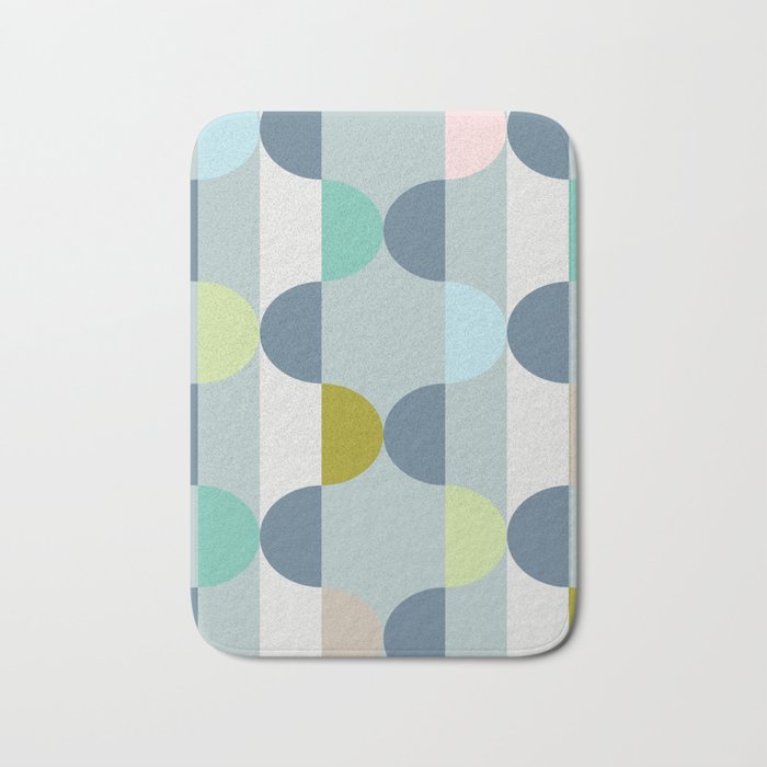 City life facade blue teal Bath Mat Gallery Image 1