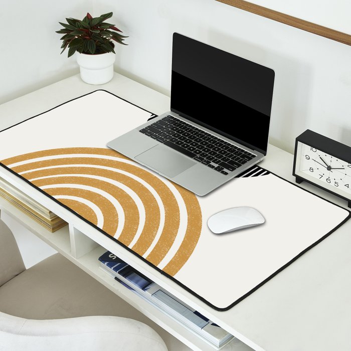 Rainbow and Moon Desk Mat Gallery Image 2