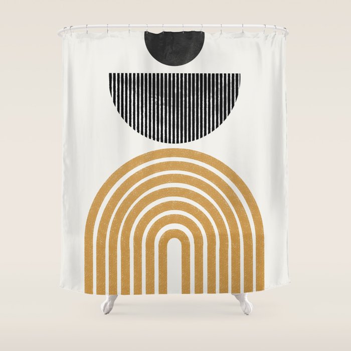 Rainbow and Moon Shower Curtain Gallery Image 1