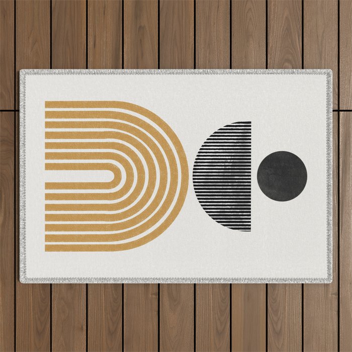 Rainbow and Moon Outdoor Rug Gallery Image 1