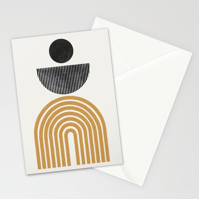 Rainbow and Moon Stationery Card Gallery Image 2