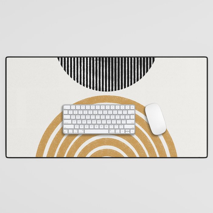 Rainbow and Moon Desk Mat Gallery Image 1