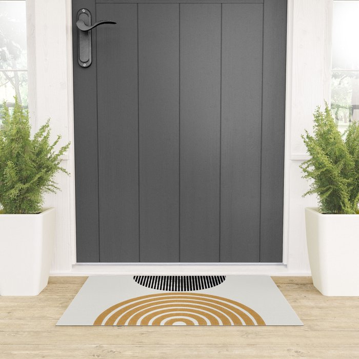 Rainbow and Moon Welcome Mat Gallery Image 3