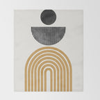Rainbow and Moon Throw Blanket Gallery Image 2