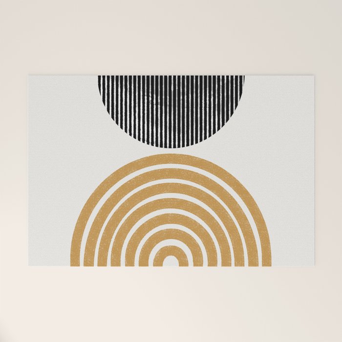 Rainbow and Moon Welcome Mat Gallery Image 1