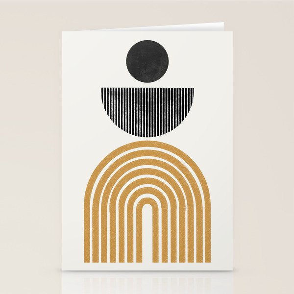 Rainbow and Moon Stationery Card Gallery Image 1