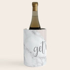 Get Naked, Funny Bathroom Art,  Marble, Blush Pink, Grey Wine Chiller Gallery Image 2