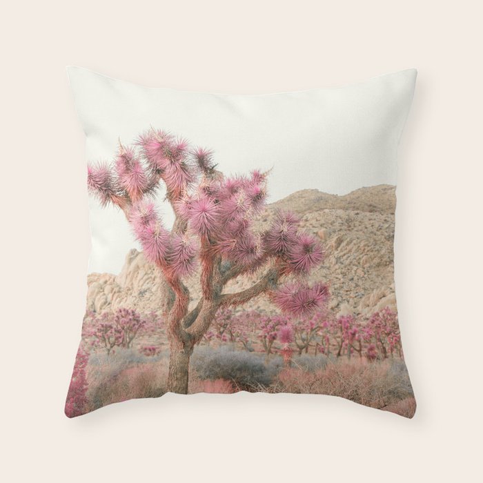 Surreal Desert #2 - Joshua Tree Nature Photography Throw Pillow Gallery Image 6