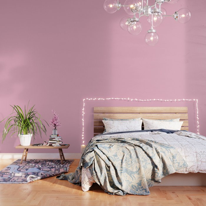 Blush Pink Solid Color Wallpaper Gallery Image 3