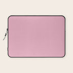 Blush Pink Solid Color Laptop Sleeve Gallery Image 1