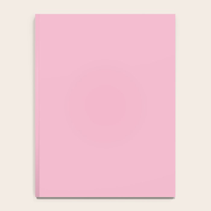 Blush Pink Solid Color Notebook Gallery Image 4