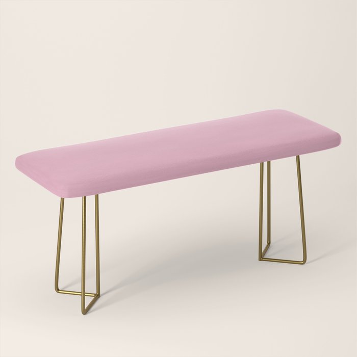 Blush Pink Solid Color Bench Gallery Image 2