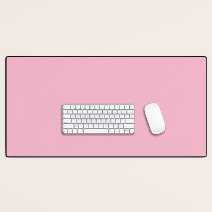 Blush Pink Solid Color Desk Mat Gallery Image 1