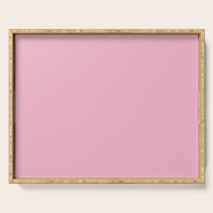Blush Pink Solid Color Serving Tray Gallery Image 1
