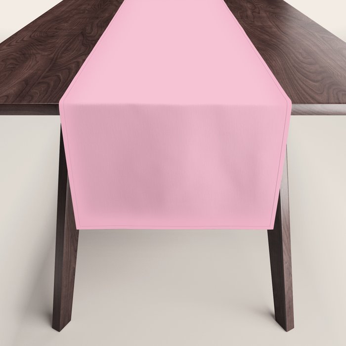 Blush Pink Solid Color Table Runner Gallery Image 1