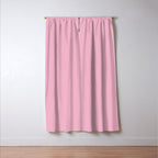 Blush Pink Solid Color Window Curtain Gallery Image 3