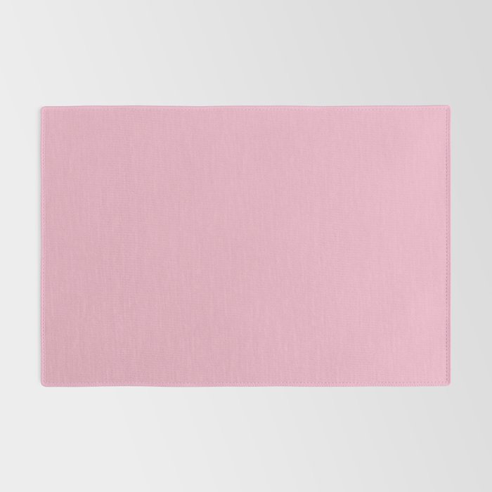 Blush Pink Solid Color Rug Gallery Image 2