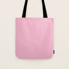 Blush Pink Solid Color Tote Bag Gallery Image 1