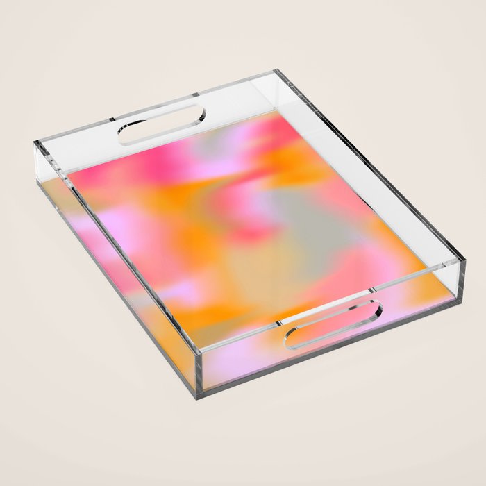 Cloud Color - Pink Acrylic Tray Gallery Image 1