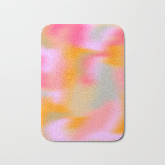 Cloud Color - Pink Bath Mat Gallery Image 1