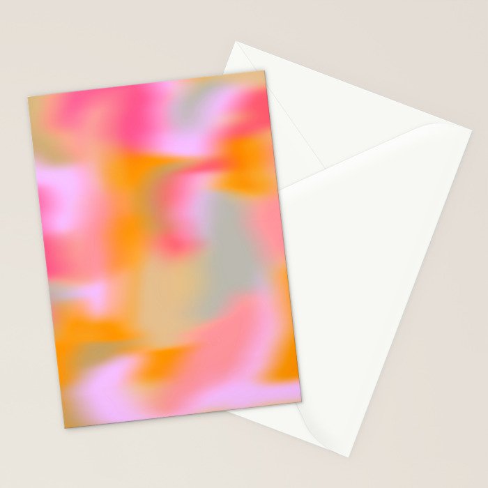 Cloud Color - Pink Stationery Card Gallery Image 2