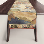 Antique Aubusson Louis XV French Tapestry Table Runner Gallery Image 1