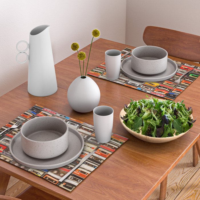 Something Nostalgic V - Music - Global Language #decor #society6 #buyart Placemat Gallery Image 2