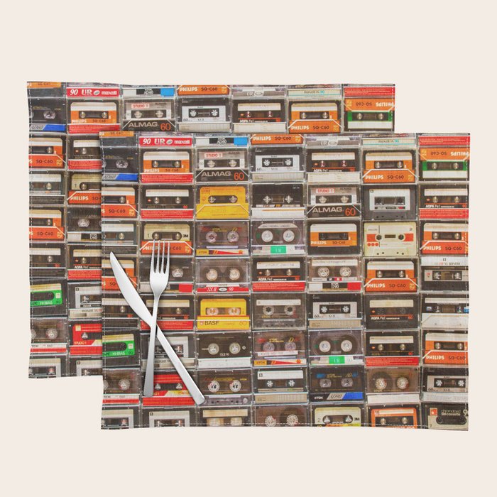 Something Nostalgic V - Music - Global Language #decor #society6 #buyart Placemat Gallery Image 1