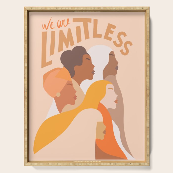 Girl Power - We are limitless  Serving Tray Gallery Image 1