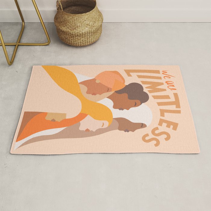 Girl Power - We are limitless  Rug Gallery Image 1