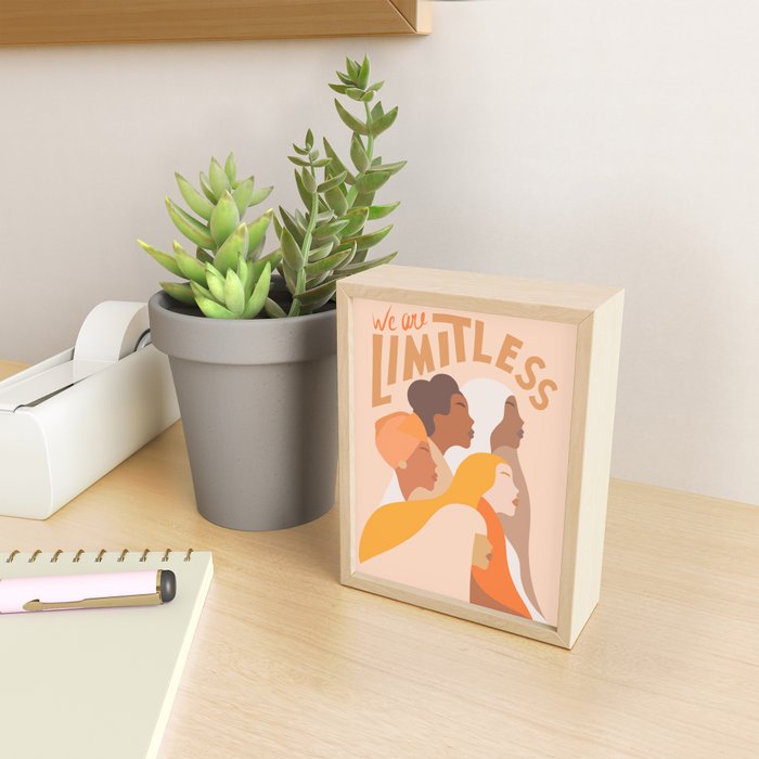 Girl Power - We are limitless  Mini Art Print Gallery Image 2