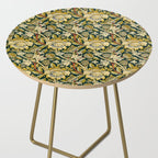 Vintage William Morris Green and Yellow Chintz Side Table Gallery Image 2