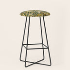Vintage William Morris Green and Yellow Chintz Stool Gallery Image 1