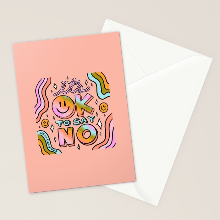 Ok to Say No Stationery Card Gallery Image 2