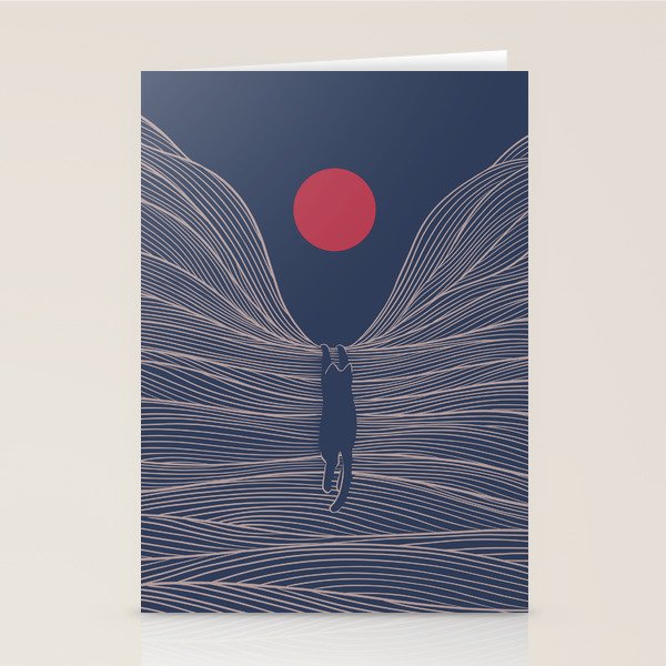 Cat Landscape 189 Stationery Card Gallery Image 2