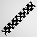Retro cartoon character sticker pattern Table Runner Gallery Image 3