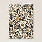 Summer Camping - Black, cream, and gold Stationery Card Gallery Image 2