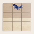 Blue dragon Wood Wall Art Gallery Image 1