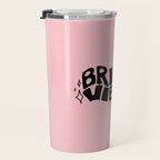 Bride Vibes in Black Travel Mug Gallery Image 3