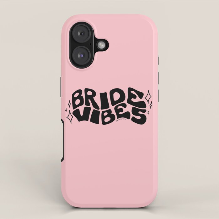 Bride Vibes in Black iPhone Case Gallery Image 1