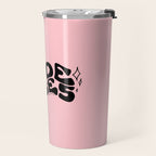 Bride Vibes in Black Travel Mug Gallery Image 2