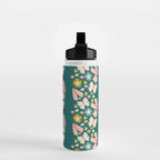 Floral Stripe Water Bottle Gallery Image 2