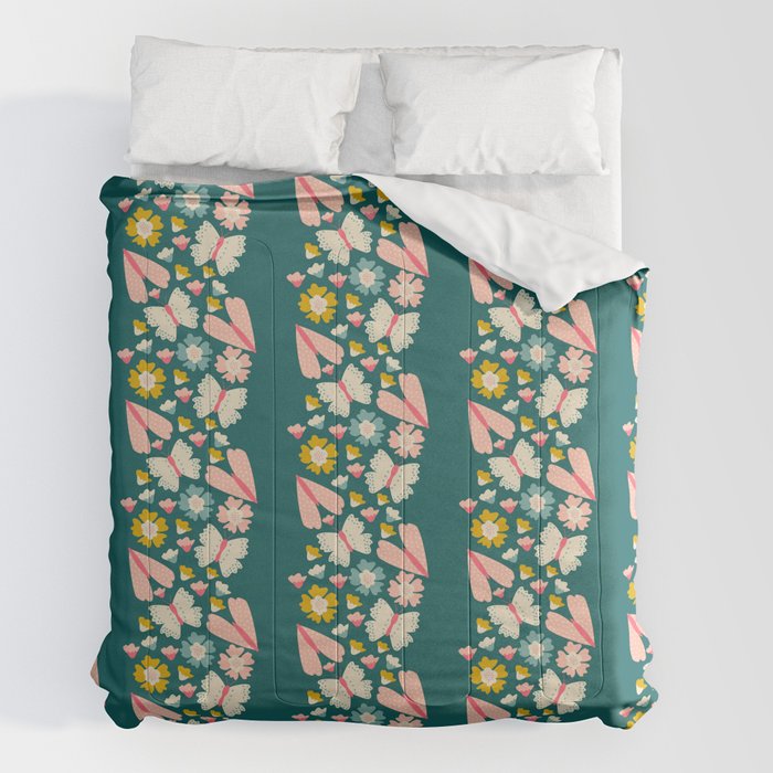 Floral Stripe Comforter Gallery Image 2