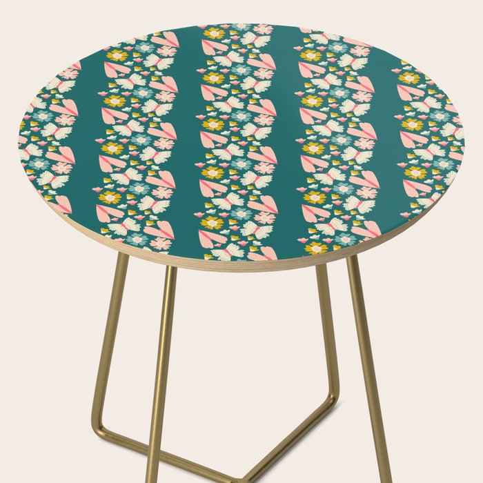 Floral Stripe Side Table Gallery Image 2