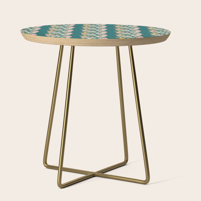 Floral Stripe Side Table Gallery Image 1