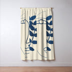 Abstract Face 5 Window Curtain Gallery Image 3