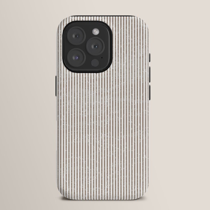 Cocoa Brown Tan Pinstripes iPhone Case Gallery Image 15