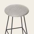 Cocoa Brown Tan Pinstripes Stool Gallery Image 2