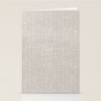Cocoa Brown Tan Pinstripes Stationery Card Gallery Image 2