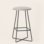 Cocoa Brown Tan Pinstripes Stool Gallery Image 1